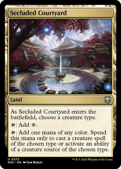 Secluded Courtyard (Ripple Foil), Commander: Modern Horizons 3