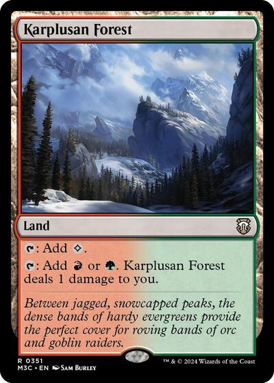 Karplusan Forest (Ripple Foil), Commander: Modern Horizons 3