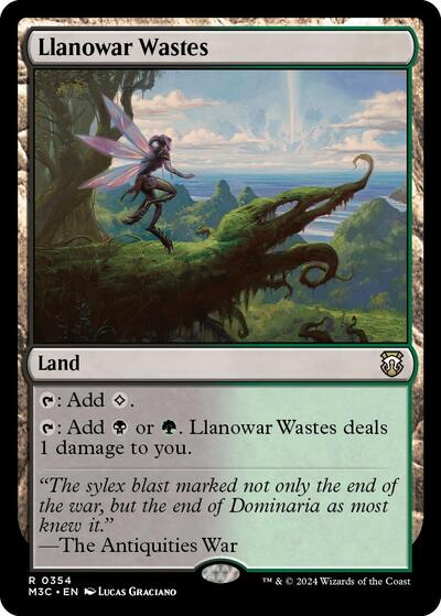 Llanowar Wastes (Ripple Foil), Commander: Modern Horizons 3