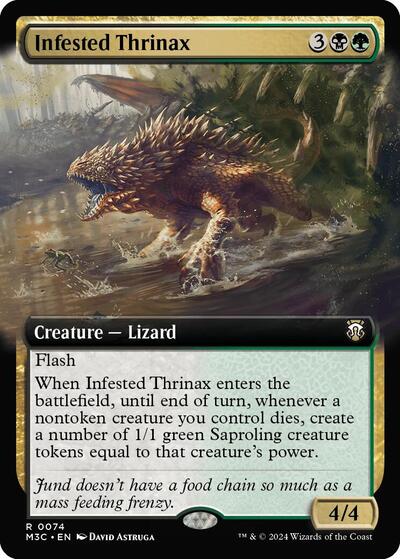 Infested Thrinax (Extended Art), Commander: Modern Horizons 3