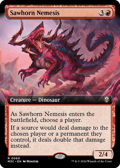 Sawhorn Nemesis (Extended Art), Commander: Modern Horizons 3