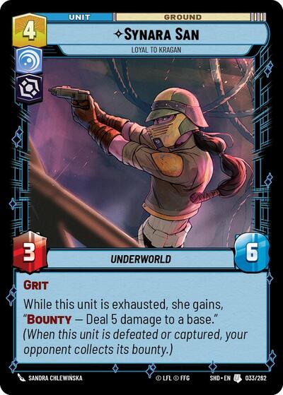 Synara San - Loyal to Kragan, Shadows of the Galaxy