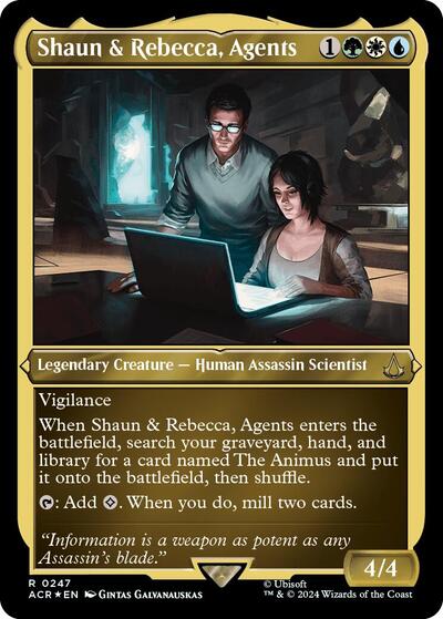 Shaun & Rebecca, Agents (Foil Etched), Universes Beyond: Assassin's Creed