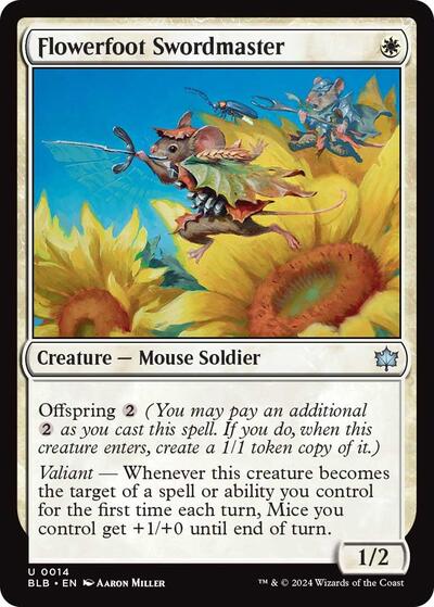 Flowerfoot Swordmaster, Bloomburrow