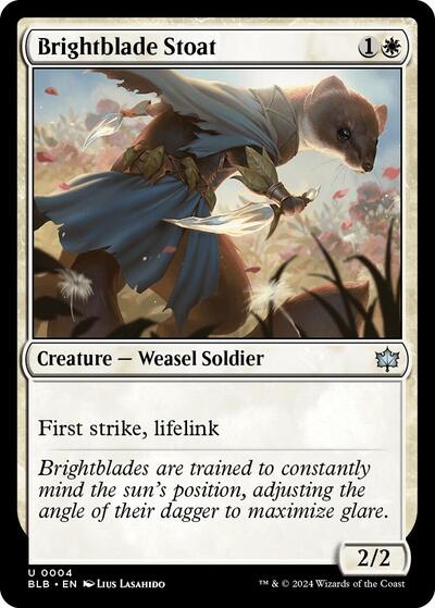 Brightblade Stoat, Bloomburrow