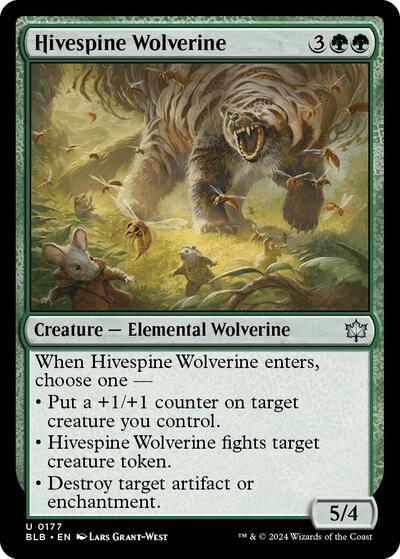 Hivespine Wolverine, Bloomburrow