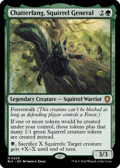 Chatterfang, Squirrel General, Commander: Bloomburrow