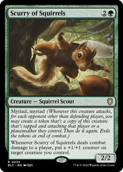 Scurry of Squirrels, Commander: Bloomburrow