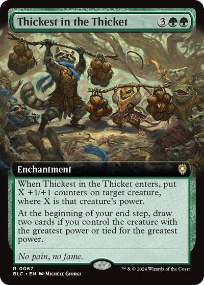 Thickest in the Thicket (Extended Art), Commander: Bloomburrow