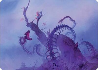 Coiling Rebirth Art Card, Art Series: Bloomburrow