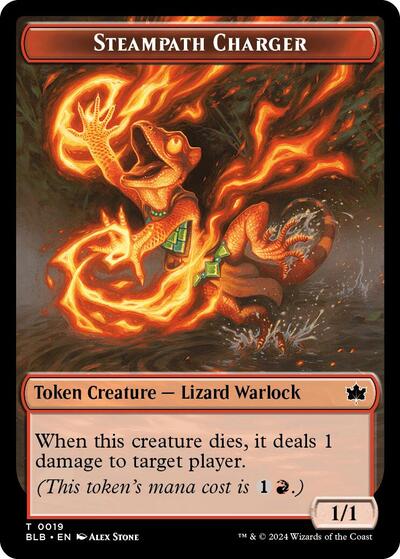 Steampath Charger Token, Bloomburrow