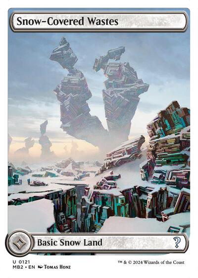 Snow-Covered Wastes (White Border), Mystery Booster 2