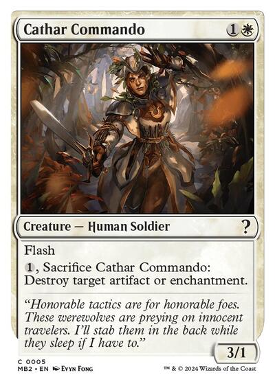 Cathar Commando (White Border), Mystery Booster 2