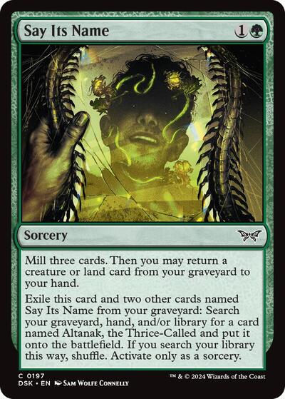 Say Its Name, Duskmourn: House of Horror