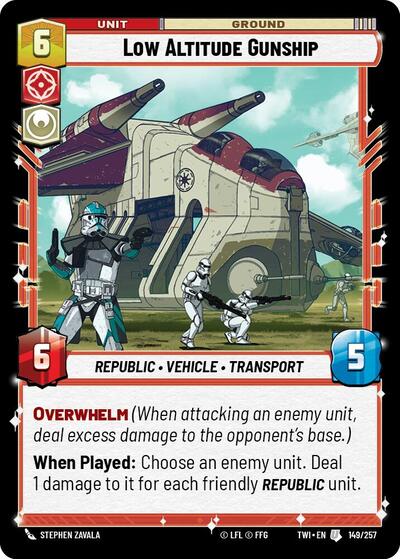 Low Altitude Gunship, Twilight of the Republic