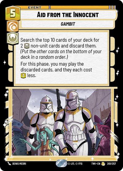 Aid from the Innocent, Twilight of the Republic