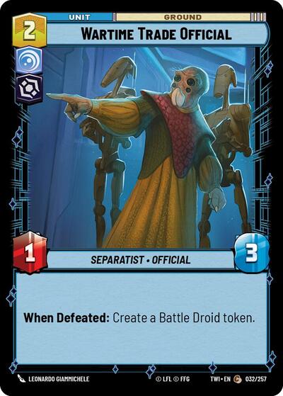 Wartime Trade Official, Twilight of the Republic