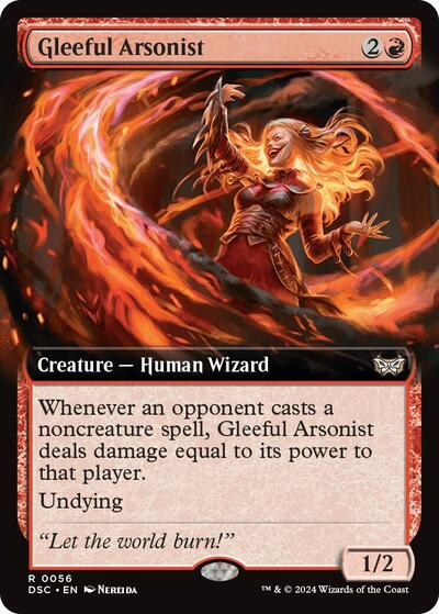 Gleeful Arsonist (Extended Art), Commander: Duskmourn: House of Horror