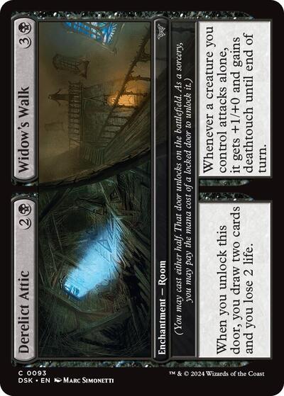 Derelict Attic // Widow's Walk, Duskmourn: House of Horror