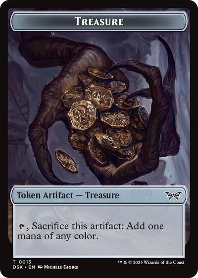 Treasure // Copy Double-Sided Token, Duskmourn: House of Horror