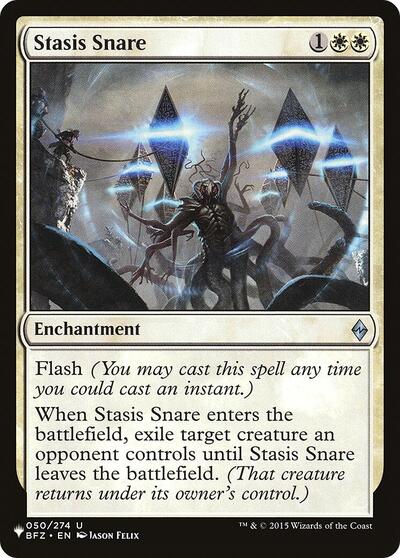 Stasis Snare, The List Reprints