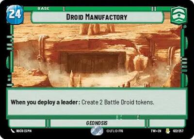 Droid Manufactory, Twilight of the Republic
