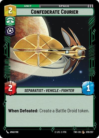 Confederate Courier, Twilight of the Republic