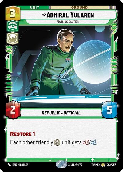 Admiral Yularen - Advising Caution, Twilight of the Republic