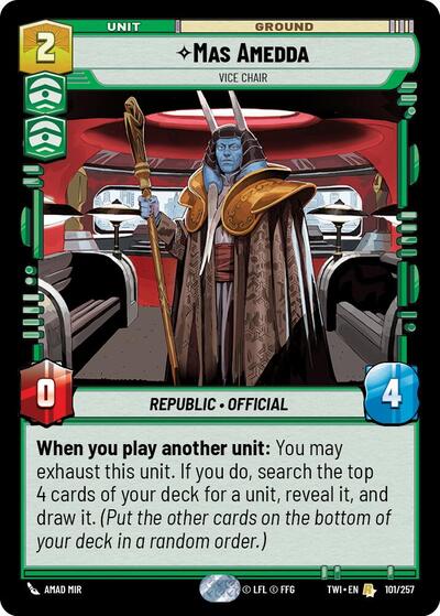 Mas Amedda - Vice Chair, Twilight of the Republic