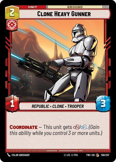 Clone Heavy Gunner, Twilight of the Republic