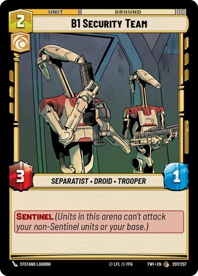 B1 Security Team, Twilight of the Republic