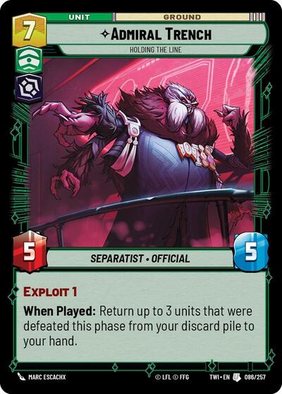 Admiral Trench - Holding the Line, Twilight of the Republic