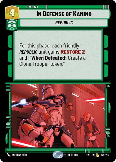 In Defense of Kamino, Twilight of the Republic