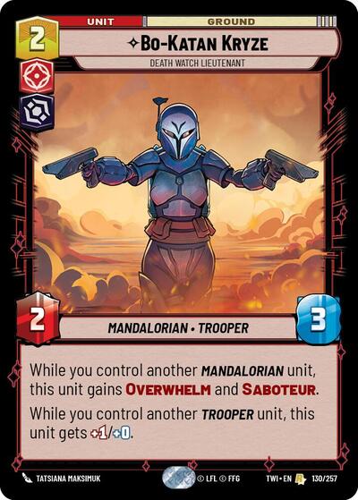 Bo-Katan Kryze - Death Watch Lieutenant, Twilight of the Republic