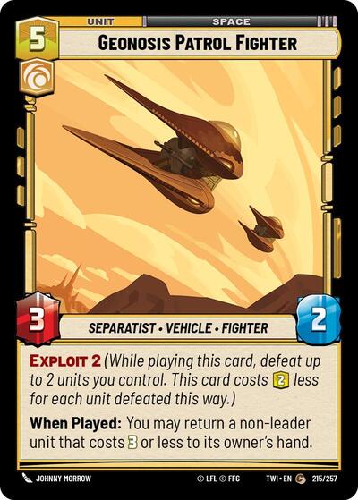 Geonosis Patrol Fighter, Twilight of the Republic