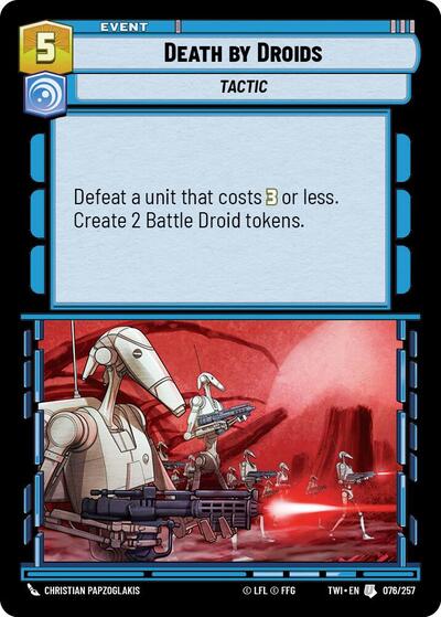 Death by Droids, Twilight of the Republic