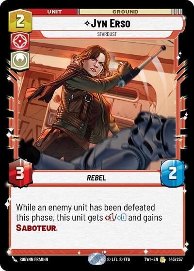Jyn Erso - Stardust, Twilight of the Republic