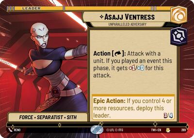Asajj Ventress - Unparalleled Adversary (Hyperspace), Twilight of the Republic