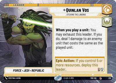 Quinlan Vos - Sticking the Landing (Hyperspace), Twilight of the Republic