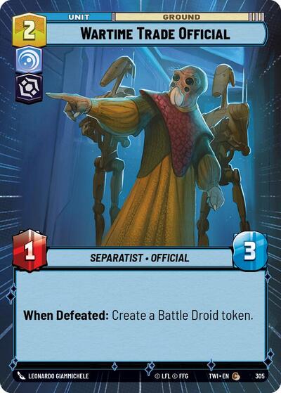 Wartime Trade Official (Hyperspace), Twilight of the Republic