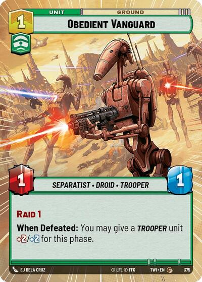 Obedient Vanguard (Hyperspace), Twilight of the Republic