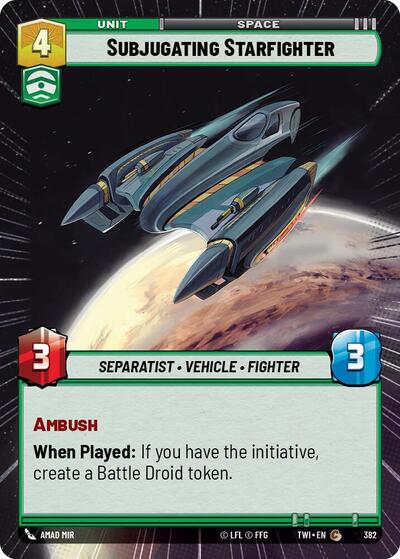 Subjugating Starfighter (Hyperspace), Twilight of the Republic