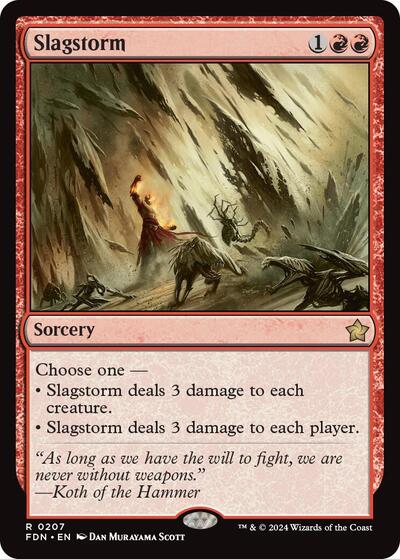 Slagstorm, Foundations