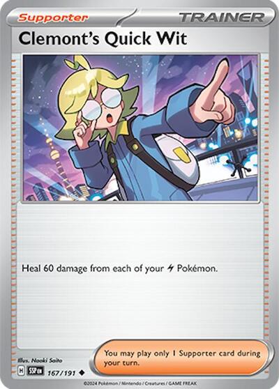 Clemont's Quick Wit, SV08: Surging Sparks
