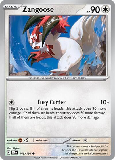 Zangoose, SV08: Surging Sparks