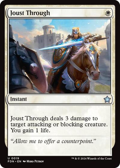 Joust Through, Foundations