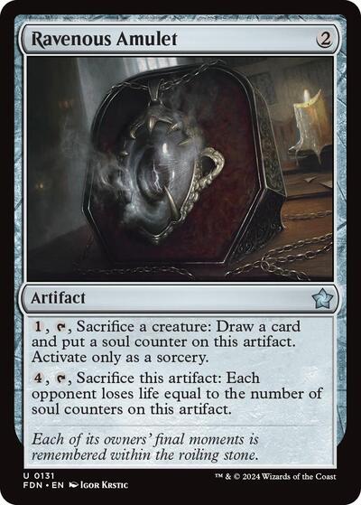 Ravenous Amulet, Foundations