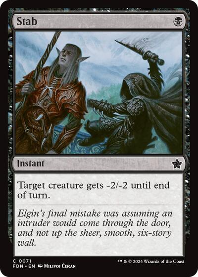 Stab, Foundations