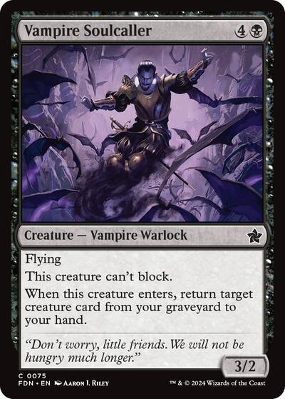 Vampire Soulcaller (0075), Foundations