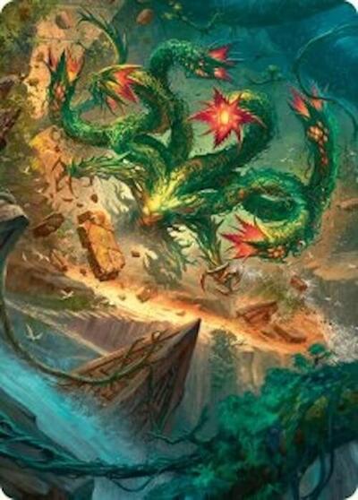 Mossborn Hydra Art Card (42/54), Art Series: Foundations